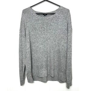 Rails Top Iggy Melange‎ Gray Long Sleeve Pullover Womens XL comfort minimalist